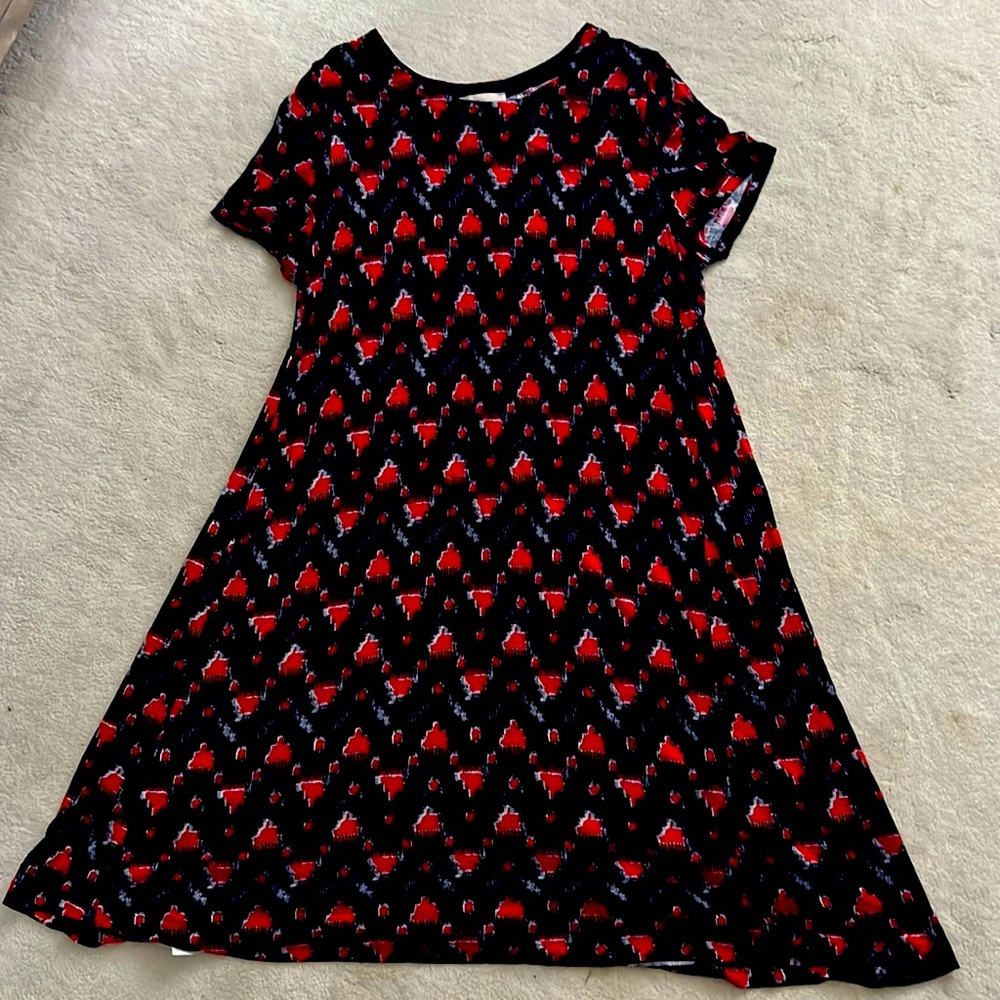 Midi LOFT dress. XL. Short sleeve. Like new
